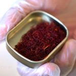 How can fake saffron be detected?